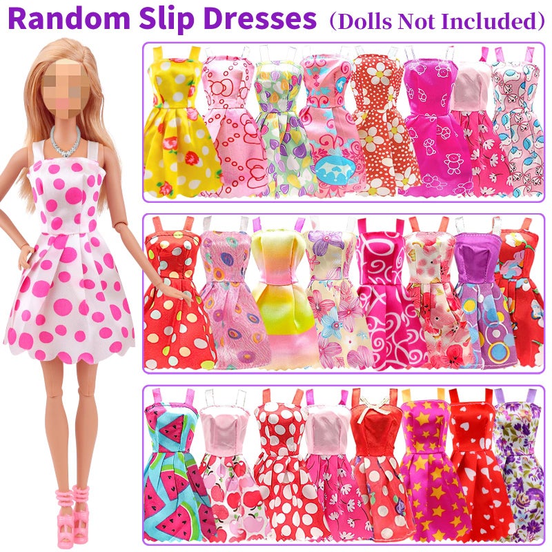 K. T. Fancy K.T. Fancy 83 Pcs Dolls & Accessories with Doll Closet Wardrobe for 11.5 Inch Doll Dress Up Set Including Wardrobe Shoes Wallet Dress Hangers Brush Necklace Pet and Other Accessories (No Doll) - Image 5